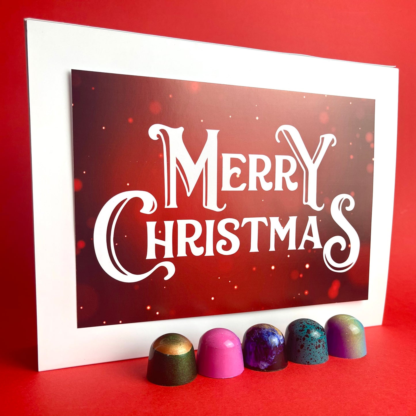 Frohe Weihnachten-Box – 24 Pralinen