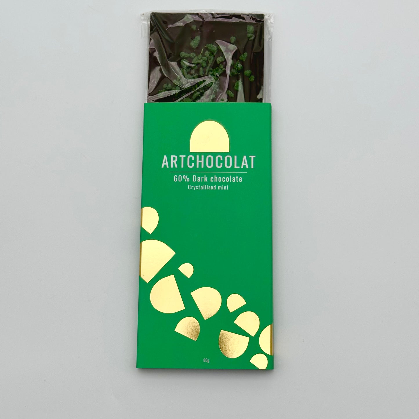 Dark Chocolate Crystallised Mint Crunch Bar