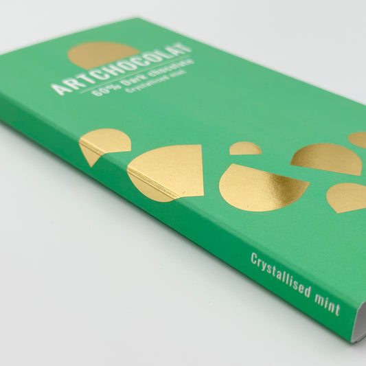 Dark Chocolate Crystallised Mint Crunch Bar
