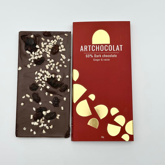 Dark Chocolate Ginger & Raisin Bar