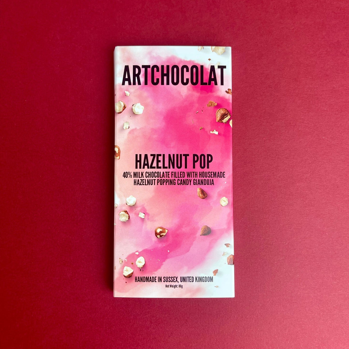 Hazelnut Pop chocolate bar