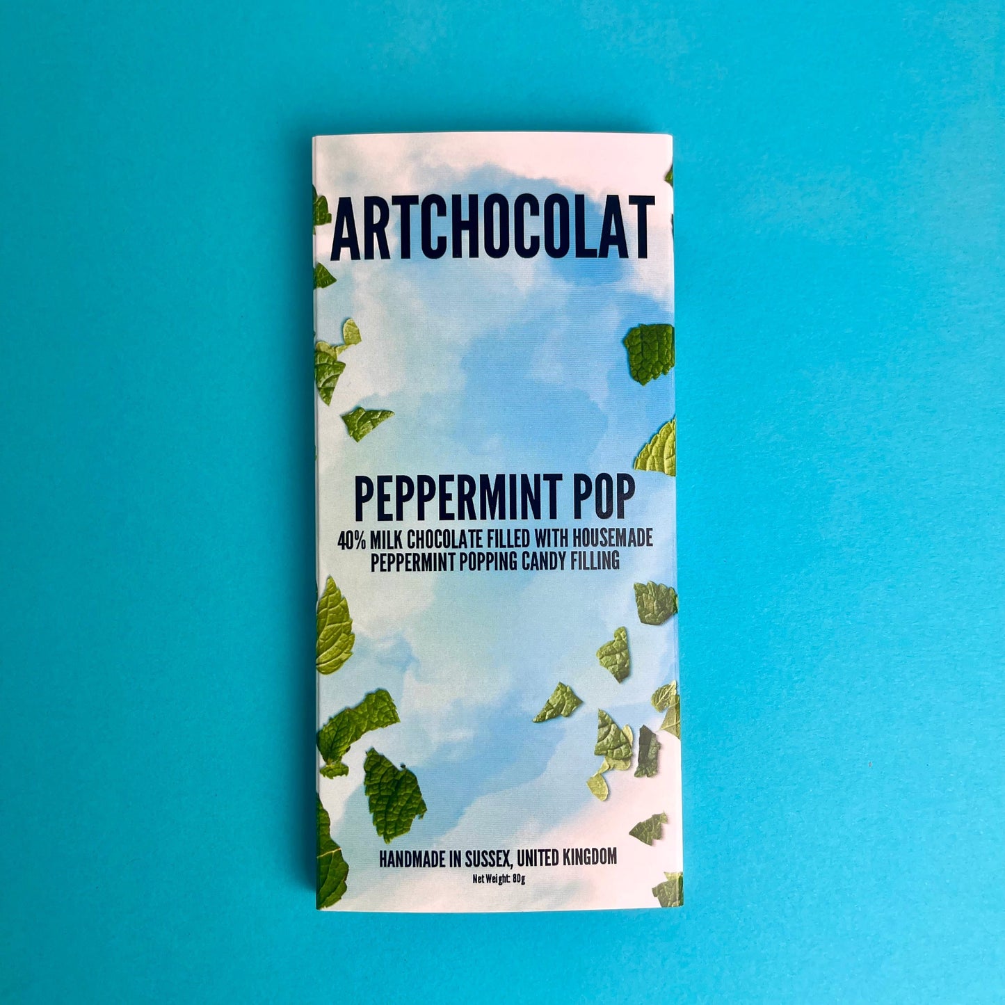 Peppermint Pop chocolate bar