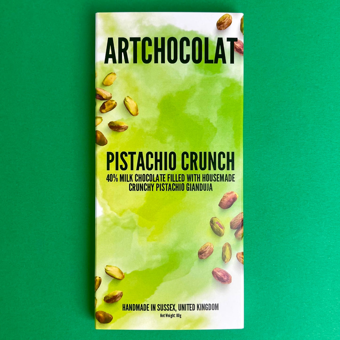 Pistachio Crunch chocolate bar