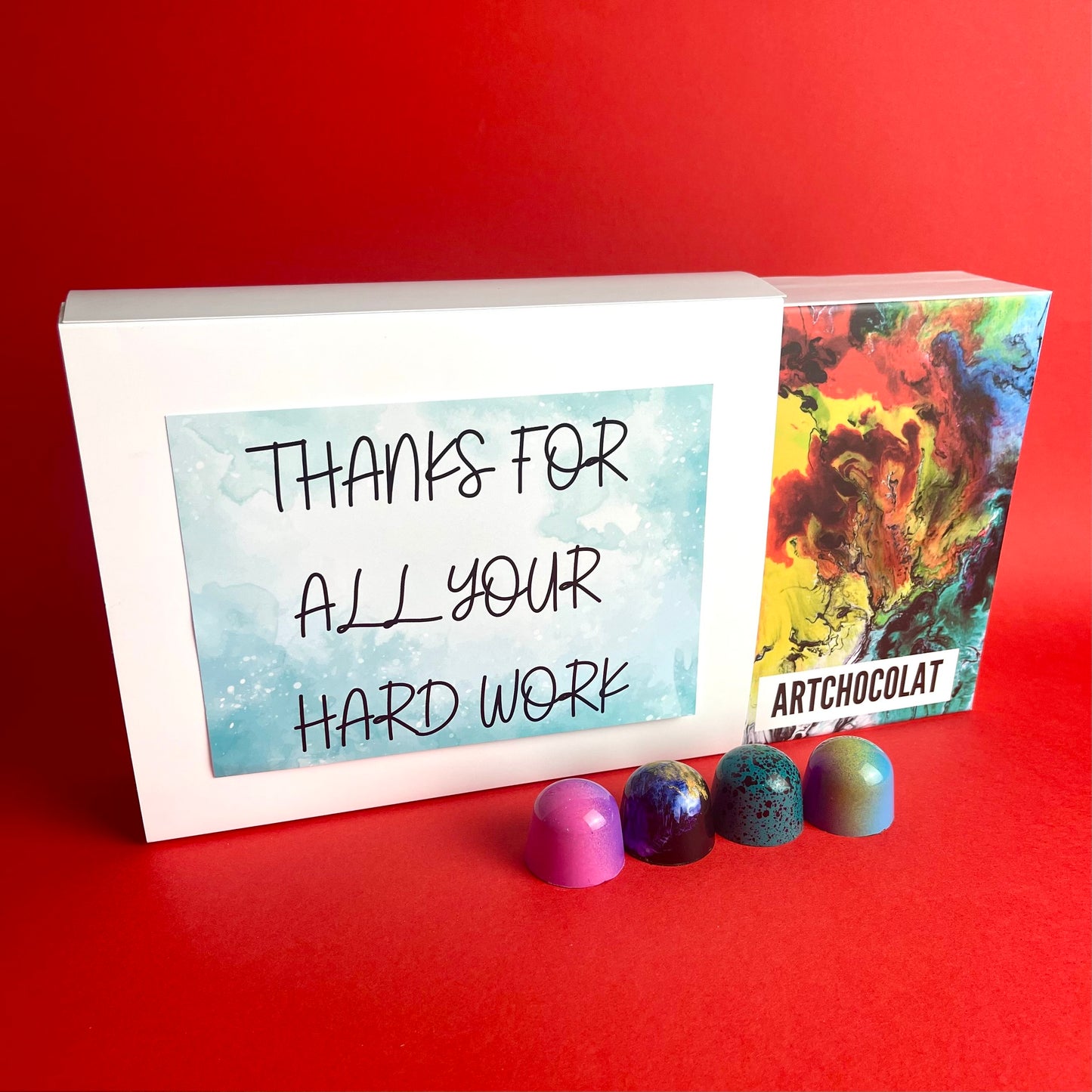 Vielen Dank für all Ihre harte Arbeit. Box – 12 Pralinen